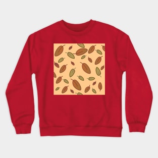 Orange fall leaves motif Crewneck Sweatshirt